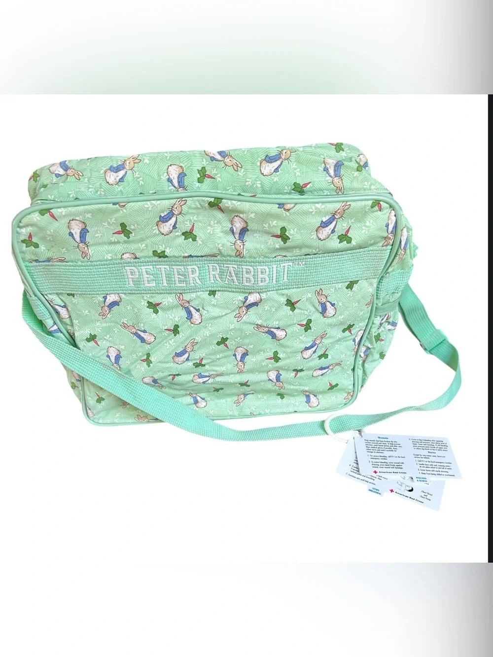 NWT Vintage  Mint Green Crossbody Peter Rabbit  Bag